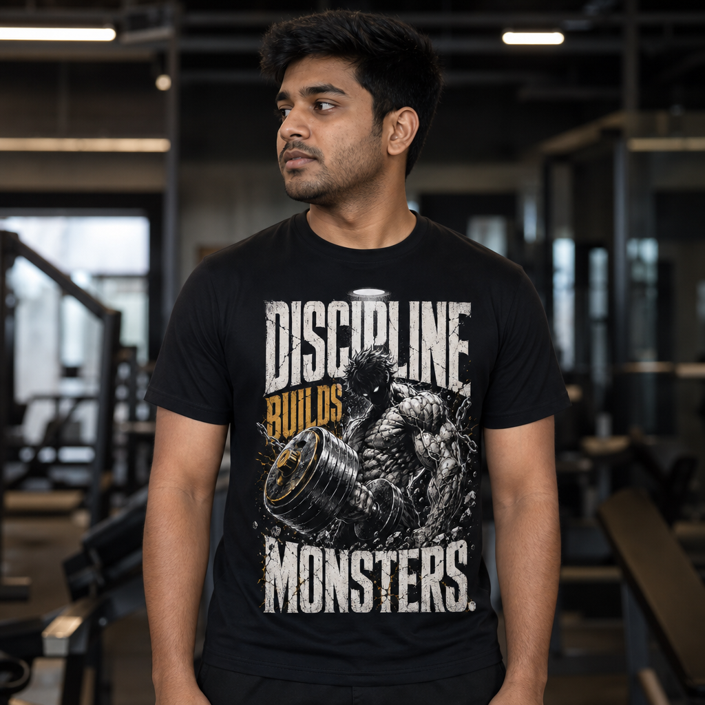 Discipline Builds Monsters Gym T-Shirt