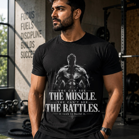 You can see the muscles Gym T-shirt