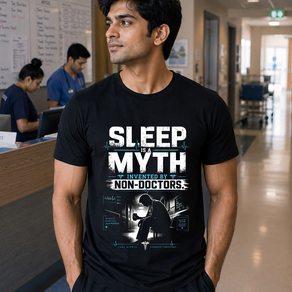 Sleep is a myth Doctor T-shirt
