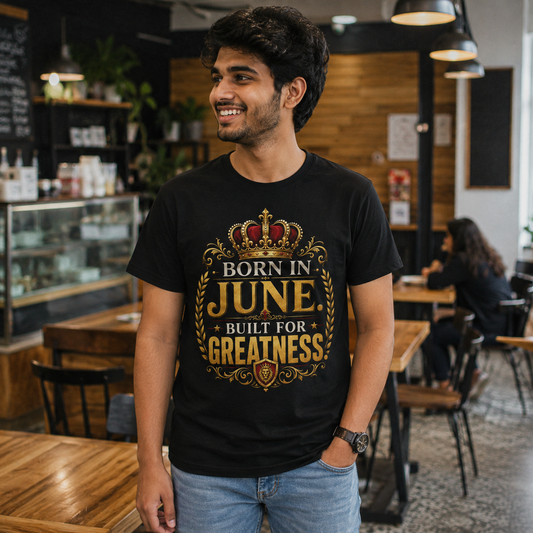 Born In June Built for Greatness Unisex T-Shirt